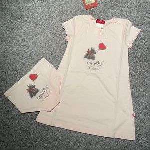 New Chipie Girls Nightgown & Matching Underwear